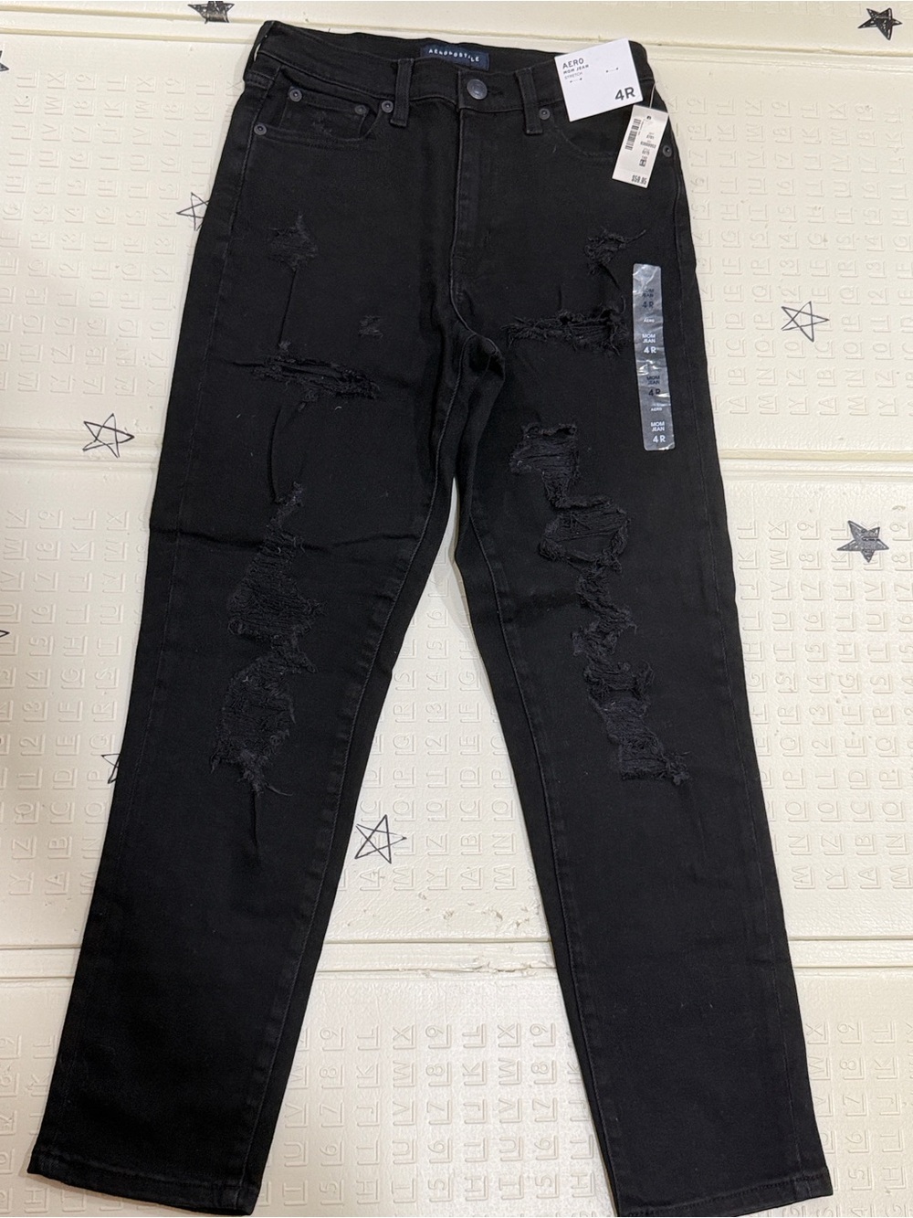 Aeropostale Black Distressed Women's Jeans